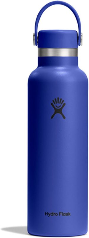 Hydro Flask Water Bottle - Insulated Stainless Steel - Non Spill. Leakproof in 21 Oz Capri Blue